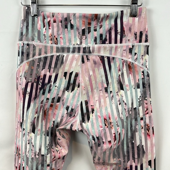 Calia by Carrie‎ Underwood Floral Luster Pastel Stripe Mesh Legging Size M - Picture 7 of 10